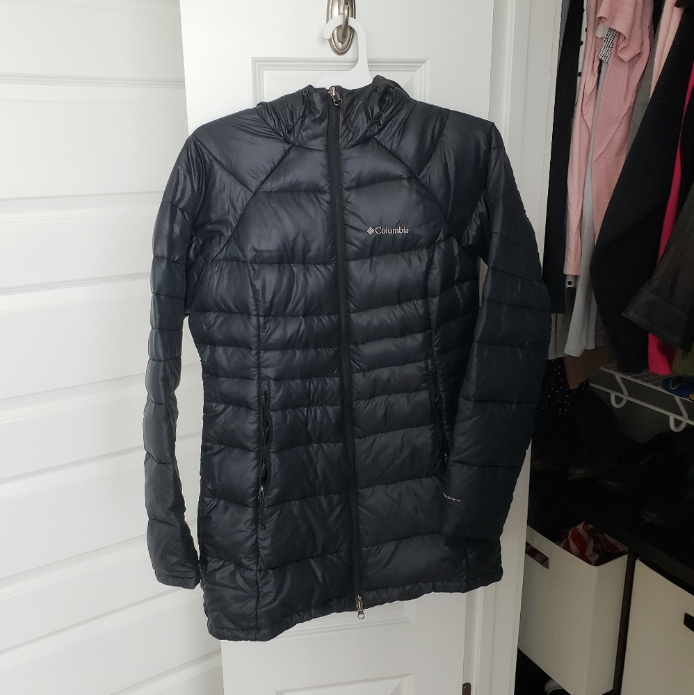 Columbia Omniheat Turbodown Long Black Coat